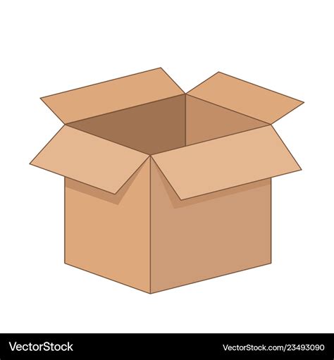 Cartoon Media Cartoon Cardboard Box