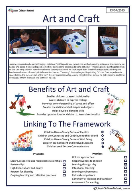 Interest Area Art And Craft Aussie Childcare Network Learning