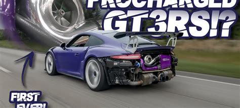 First Ever Procharged Porsche Gt Rs Screams To Rpm Best