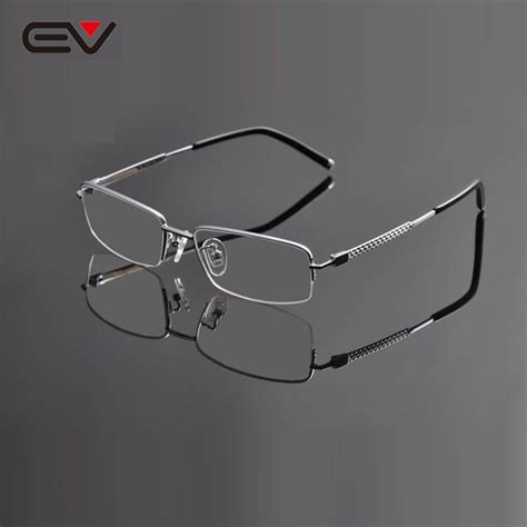 Ev Armacao De Oculos De Grau Masculino High Quality Mens Titanium Eyeglasses Business Clear Lens