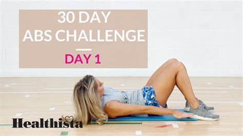 30 day abs challenge day one youtube
