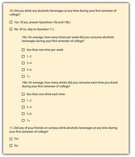 Examples Of Questionnaires For Students