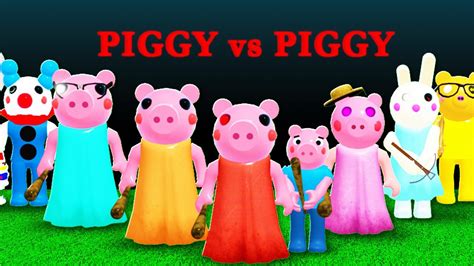 Piggy Vs Every Piggy Character In Roblox Youtube
