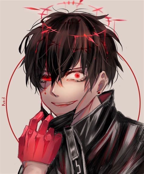 Demon Aesthetic Red Anime Boy Euaquielela