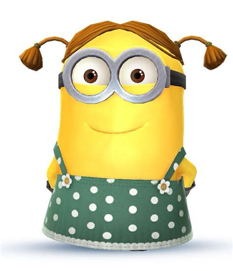 Girl Minion Rockin Her Ponytails Girl Minion Minions Cute Minions