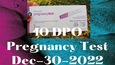 10 Dpo Pregnancy Test Trying New Tests 123022 Youtube