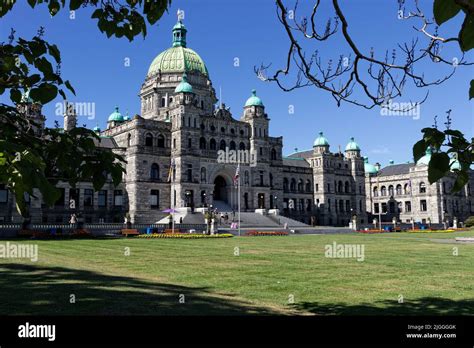 The Legislative Assembly Building In Victoria British Columbia Is