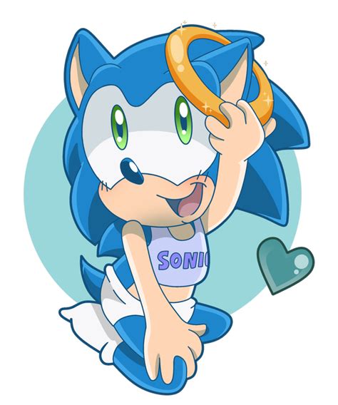 Baby Sonic The Hedgehog By Svanetianrose On Deviantart Sonic The