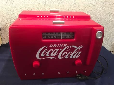 vintage randix old tyme coca cola cooler cassette player radio otr 1949 antique price guide