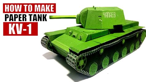How To Make A Paper Tank Kv 1 Model Red Army World War Ii Diy