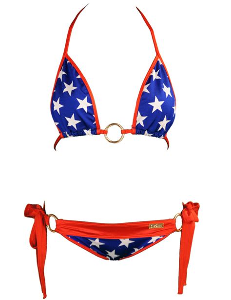 Miss Usa American Flag Bikini Top Water Vixen Swim