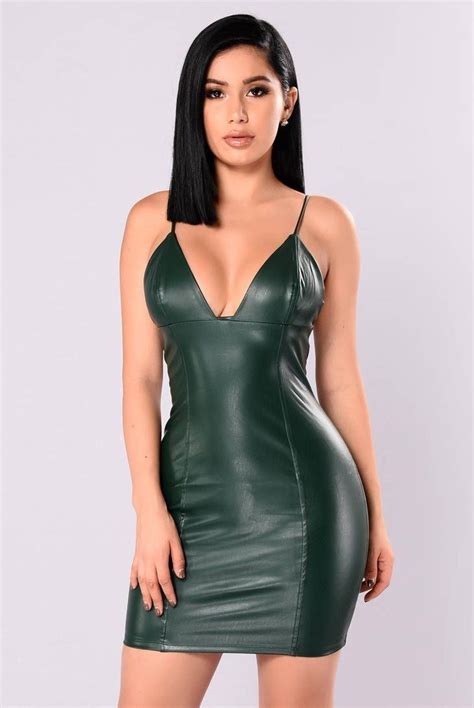 pin by helgey on sexy coloured leather faux leather dress sexy leather outfits leather dress