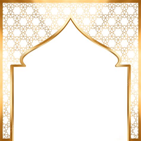 Islamic Golden Pattern Border Frame Islamic Golden Islamic Golden