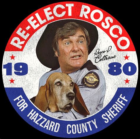 Reelect Rosco P Coltrane For Sheriff Poster Painting By Rose Hunt