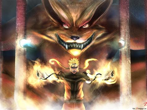 Naruto And His Nine Tailed Power 4k Wallpaper Download
