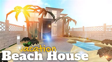 Bloxburg | modern beach house | house buildhello welcome back! bloxburg || beach vacation house | ʚ house build ɞ - YouTube