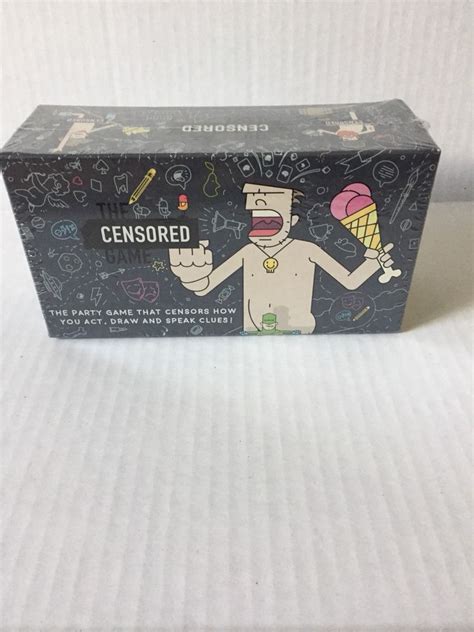 new the censored game party game that censors how you act draw and speak clues