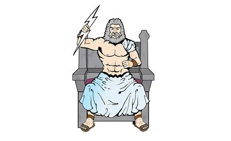 Zeus Jupiter God Lightning Bolt Throne Free Image From