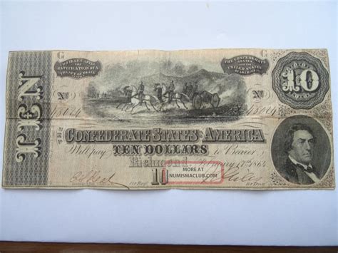 Fake, or counterfeit, paper money has zero value to us. 1864 $10 Dollars Confederate Currency Circulated