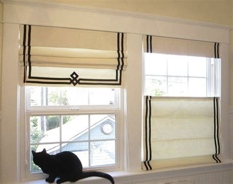 Top Down Bottom Up Roman Shade With Contrast Double Trim Made By Kathy