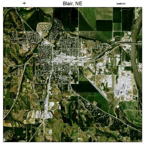 Aerial Photography Map Of Blair Ne Nebraska