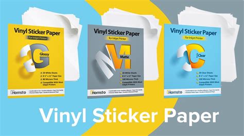 Sticker Paper For Printer Vinyl Waterproof Sticker Paper Matte