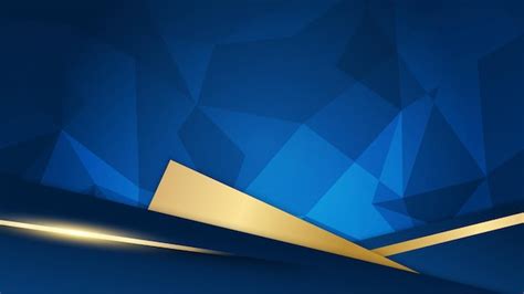 Premium Vector Abstract Dark Blue And Gold Luxury Background