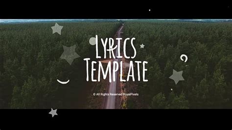 Your easier way to create video. Lyrics Template 20916701 Videohive Download Rapid After ...