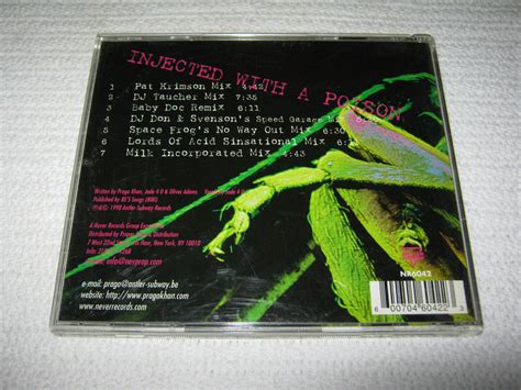 praga khan injected with a poison cd vgc techno house trance ebay