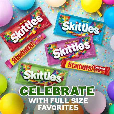 Buy Skittles And Starburst Candy Full Size Variety Mix 6279 Ounce 30