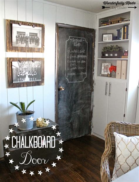 Wonderfully Made Chalkboard Door