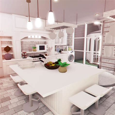 White Kitchen Ideas Modern Bloxburg Mansion With Linens / Linen kitchen