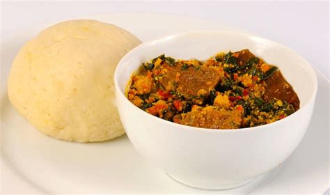Any combination of crab, shrimp and smoked fish can be used in place of. Delicious Egusi soup with swallow - Laveedah Foods