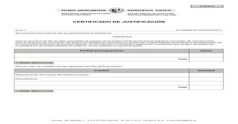 Certificado De JustificaciÓn Pdf Document