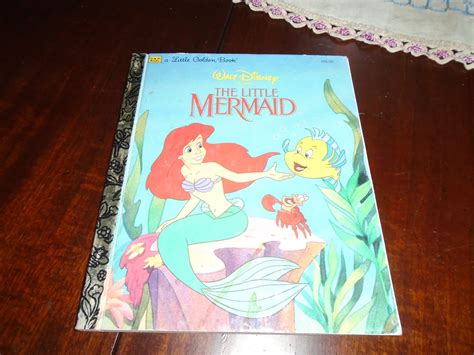 Walt Disney Presents The Little Mermaid Golden Book Etsy Disney Presents The Little Mermaid