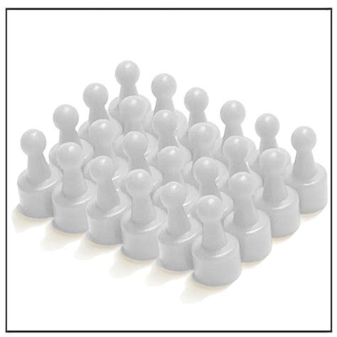 White Pawn Magnetic Map Push Pins Magnets By Hsmag
