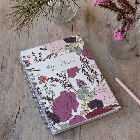 Personalised Floral Hardback Notebook By Strive Creatives