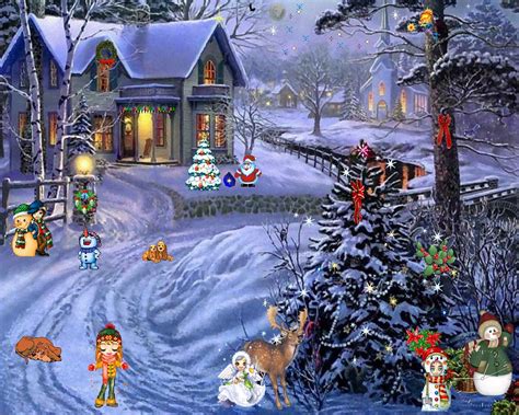 50 Christmas Scenes Wallpaper Desktop