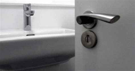 did you know that the cleanest way to open a public bathroom s door is by using the handle imgur