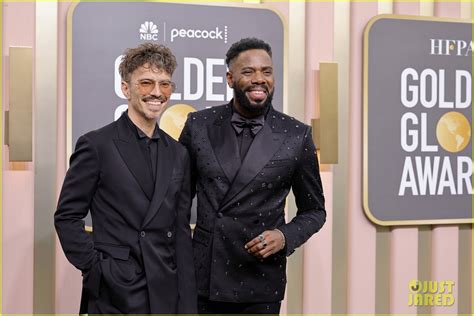 Colman Domingo And Husband Raul Pose Together On Golden Globes 2023 Red