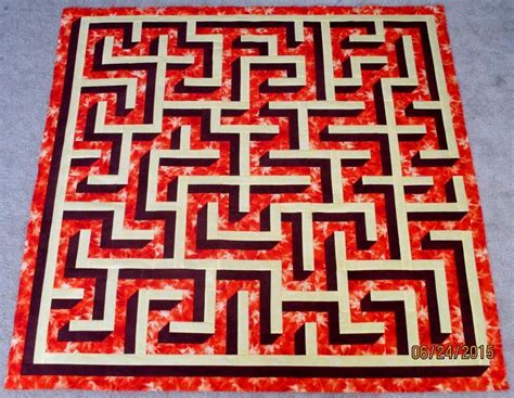 3d Maze Quilt 7 By Homemother Quilting Pattern Optical
