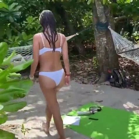 Pia Wurtzbach Sexy Two Piece White Bikini With Matching Butt Xhamster