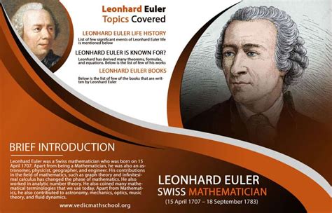 Leonhard Euler Swiss Superstar Of Maths By Vedic Math School Medium