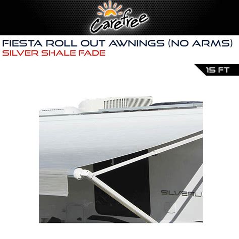 Carefree 15ft Silver Shale Fade Roll Out Awning No Arms Caravan Camper