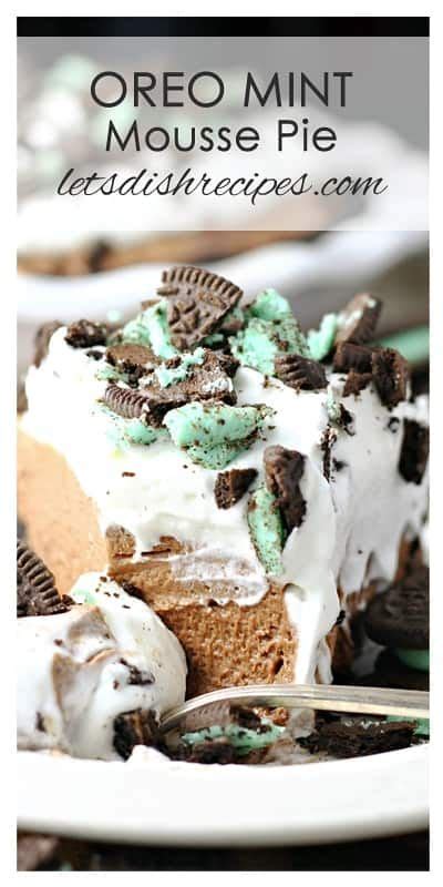 The white chocolate, while a factor in the taste, is almost hidden in the background of the silky mousse and that is just how i liked it. Oreo Mint Mousse Pie | Recipe | Mint chocolate, Oreo, Mint ...
