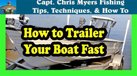 How To Load Your Boat On A Trailer Fast And Easy Youtube