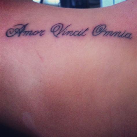 tattoo amor vincit omnia tattoos tattoo quotes ink
