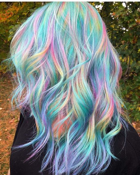 Pin By Amanda Hanzel On Colorful Hair Holographic Hair Teal Hair