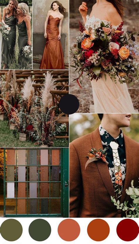 Trending Rust Wedding Colors For Fall In Wedding Colors