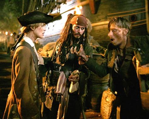 The curse of the black pearl / cast Pirates of the Caribbean Cast photo